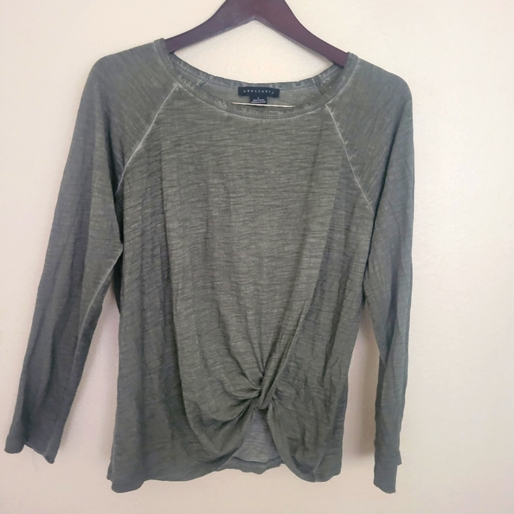 Long Sleeve Green Sanctuary Top size L